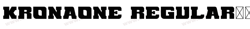 KronaOne Regular◆字体转换